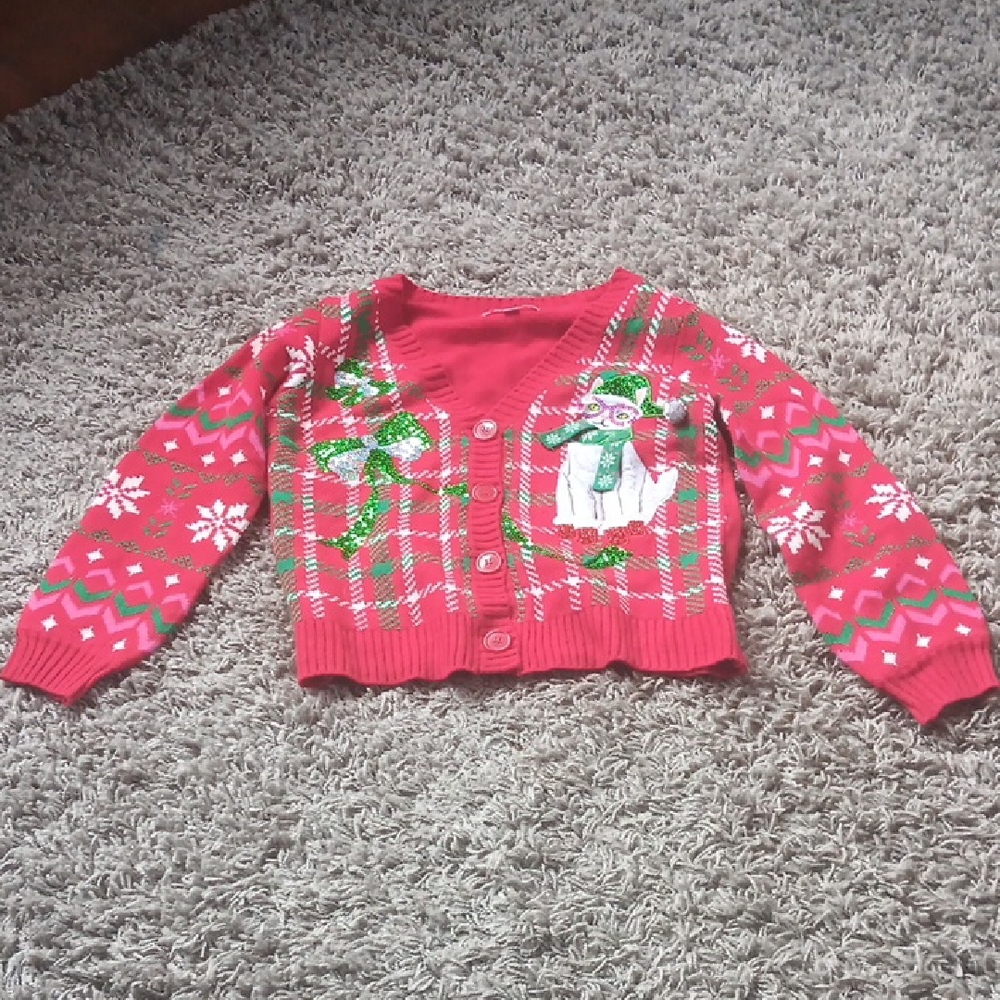 Crazy Christmas Festive Red Sweater with Design